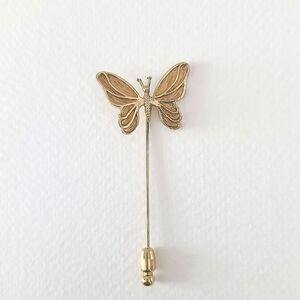 Gold Butterfly Stick Pin